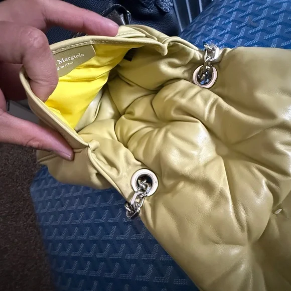 Maison Martin Margiela Yellow Mini Bag Flap Closure - Picture 13 of 14